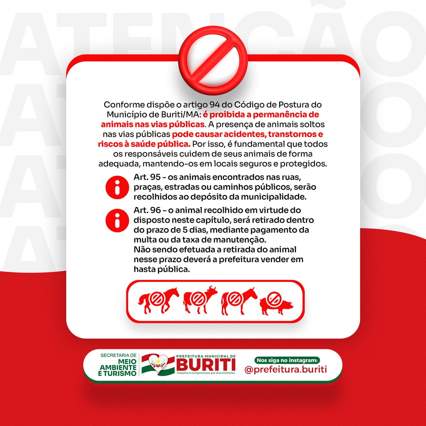 Atenção, população de Buriti!